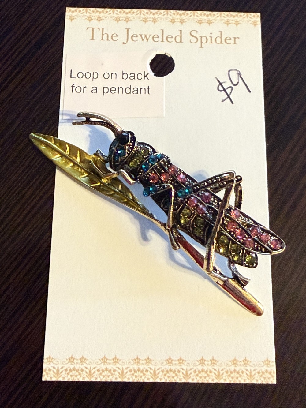Brooch Pin - Grasshopper, Locust, Cricket