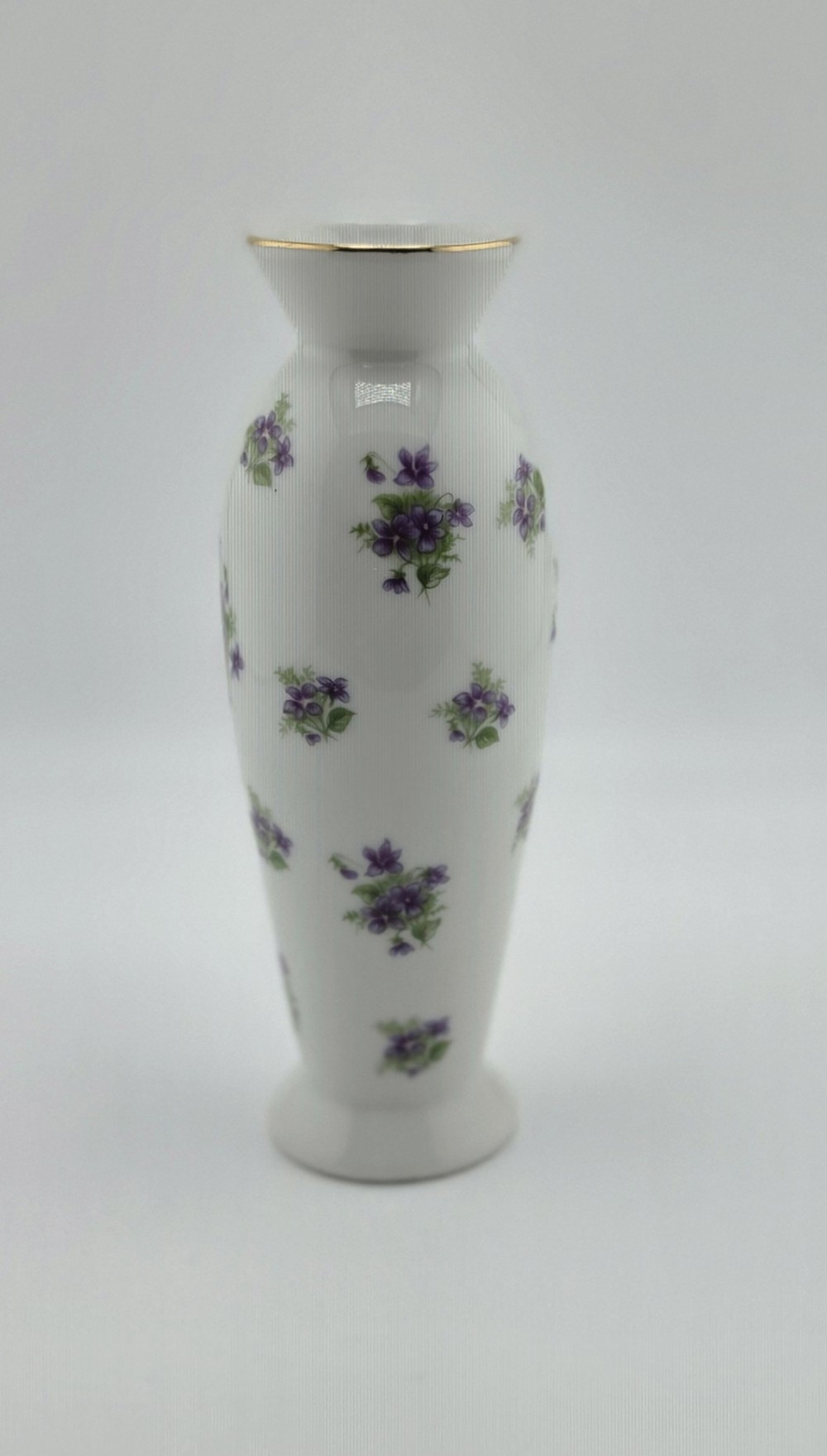 VTG 1962 Lefton China Bud Vase Sweet Violets
