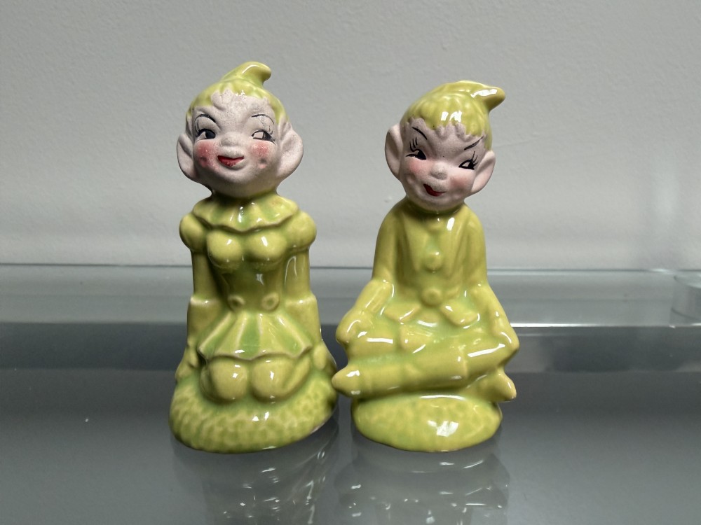 Gilner Pottery Pixie Elf Salt and Pepper Shakers