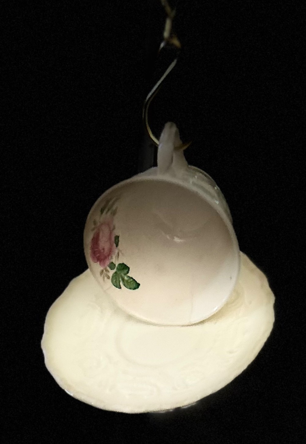 Bird feeder Cottagecore - teacup/saucer