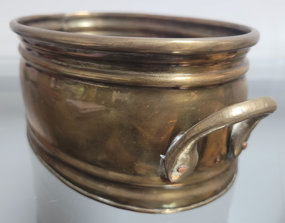 VTG Solid brass oval planter