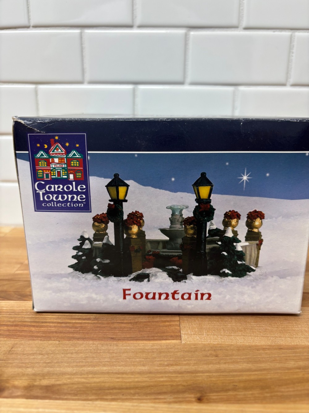 Fountain Christmas Village Park Accessory #73042 Lemax Carole Towne