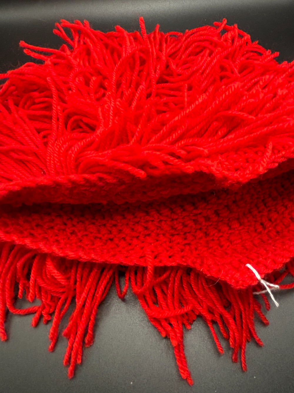 Halloween clothing hat knit red hair
