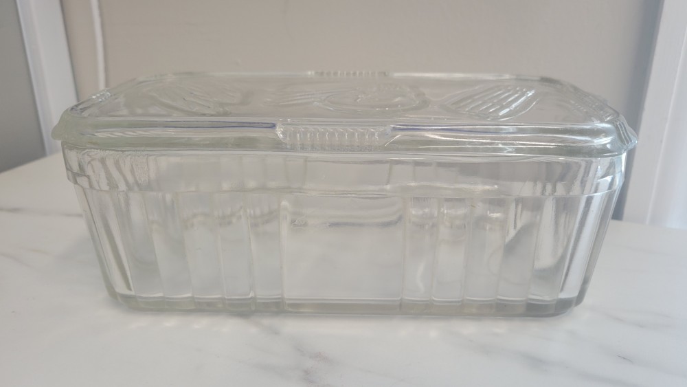 Vintage Glass Refrigerator Dish *AS IS*