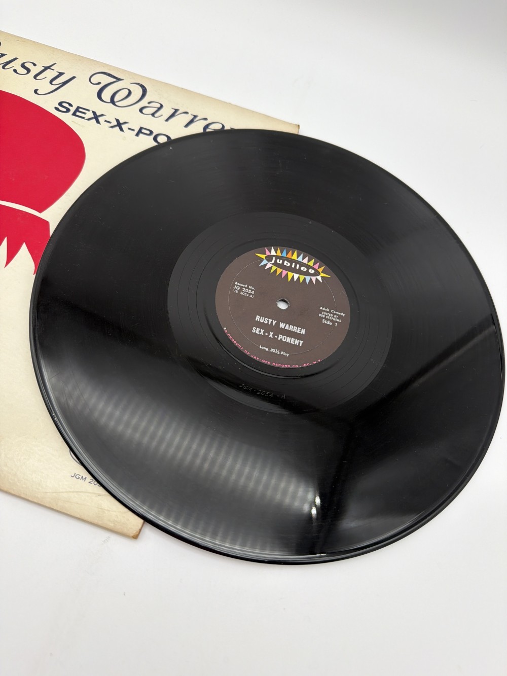 Vintage 1964 Rusty Warren “Sex-X-Ponent” Vinyl LP – Mid-Century Album Cover Decor