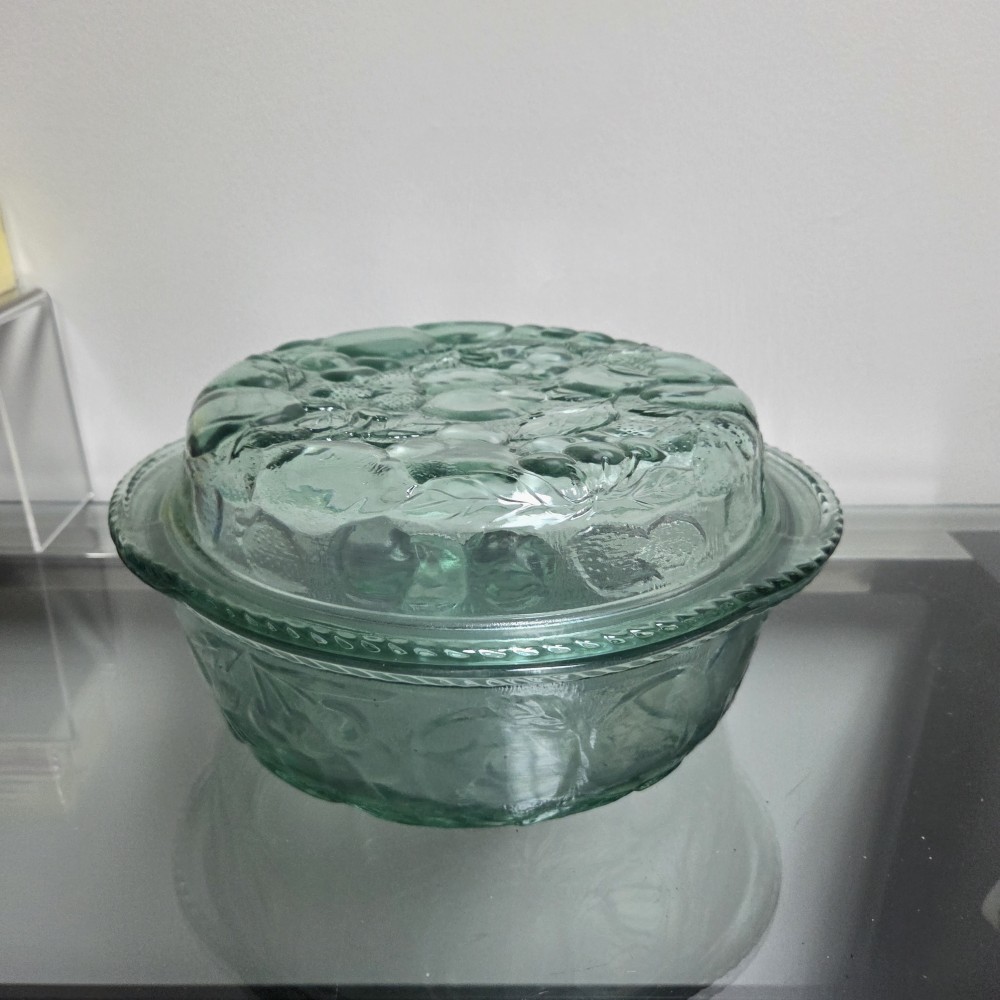 VTG Libbey Glass Orchard Fruit 3 Qt. Dish