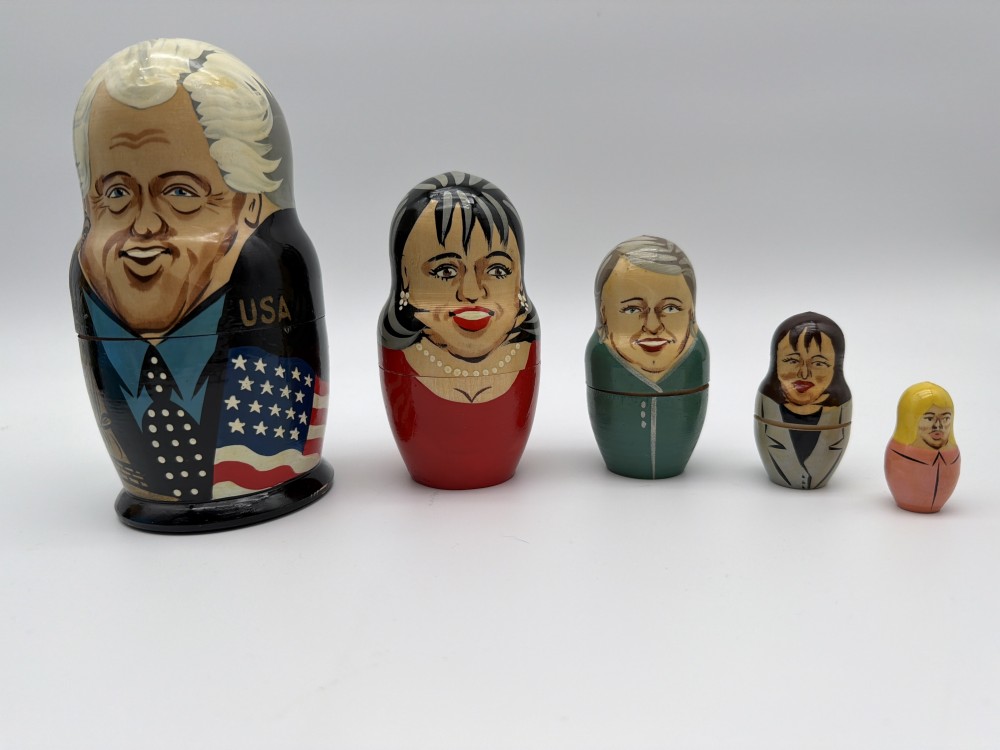 Bill Clinton Political Nesting Dolls