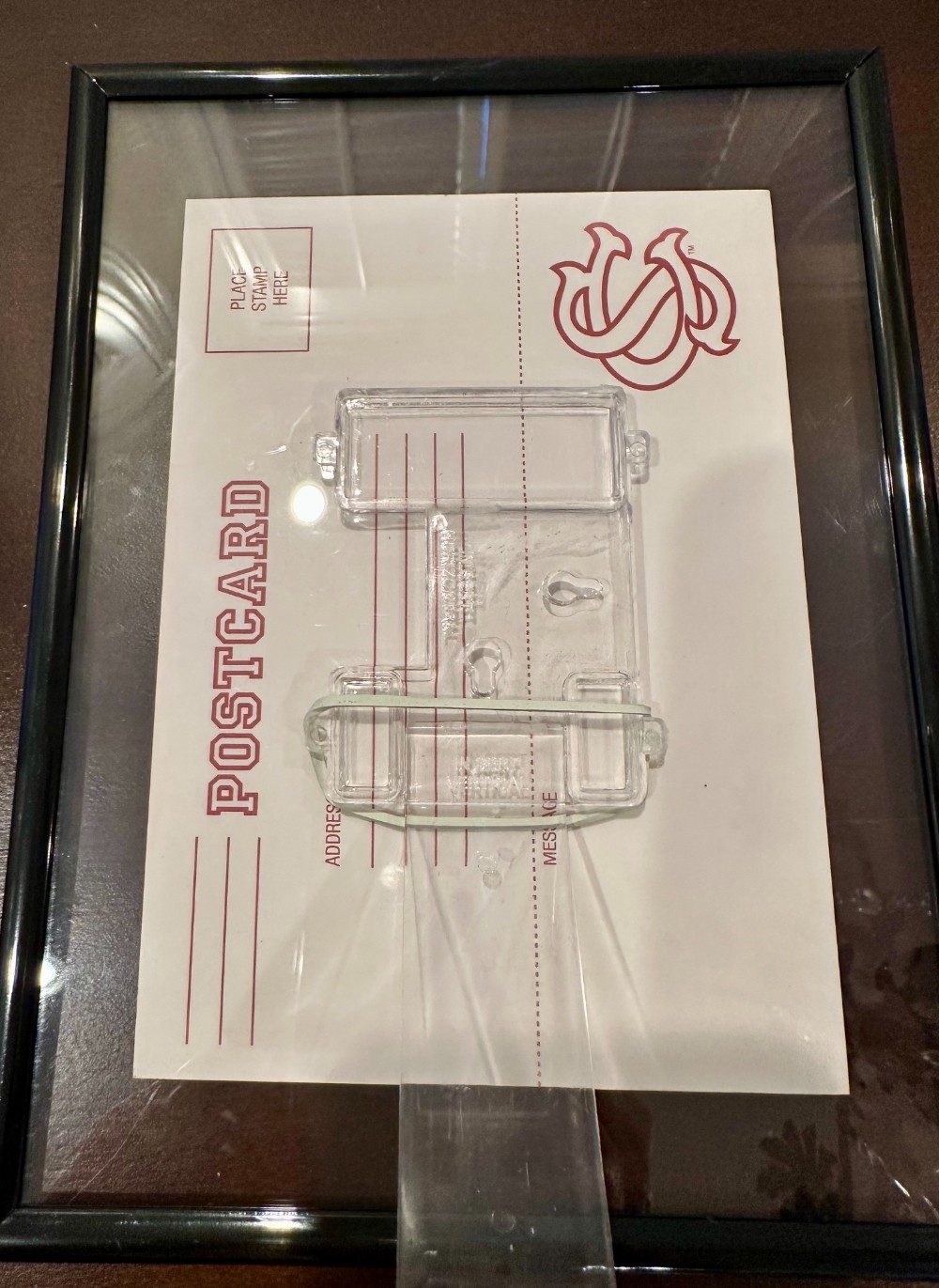 U of SC Big Thursday 1959 Framed Repro Souvenir Postcard. Easel back.