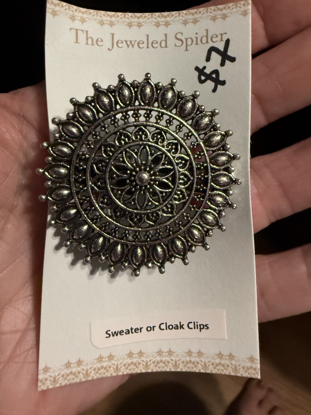 Sweater Clip, Cloak Clip, Dress Clip: Round Ball Tips