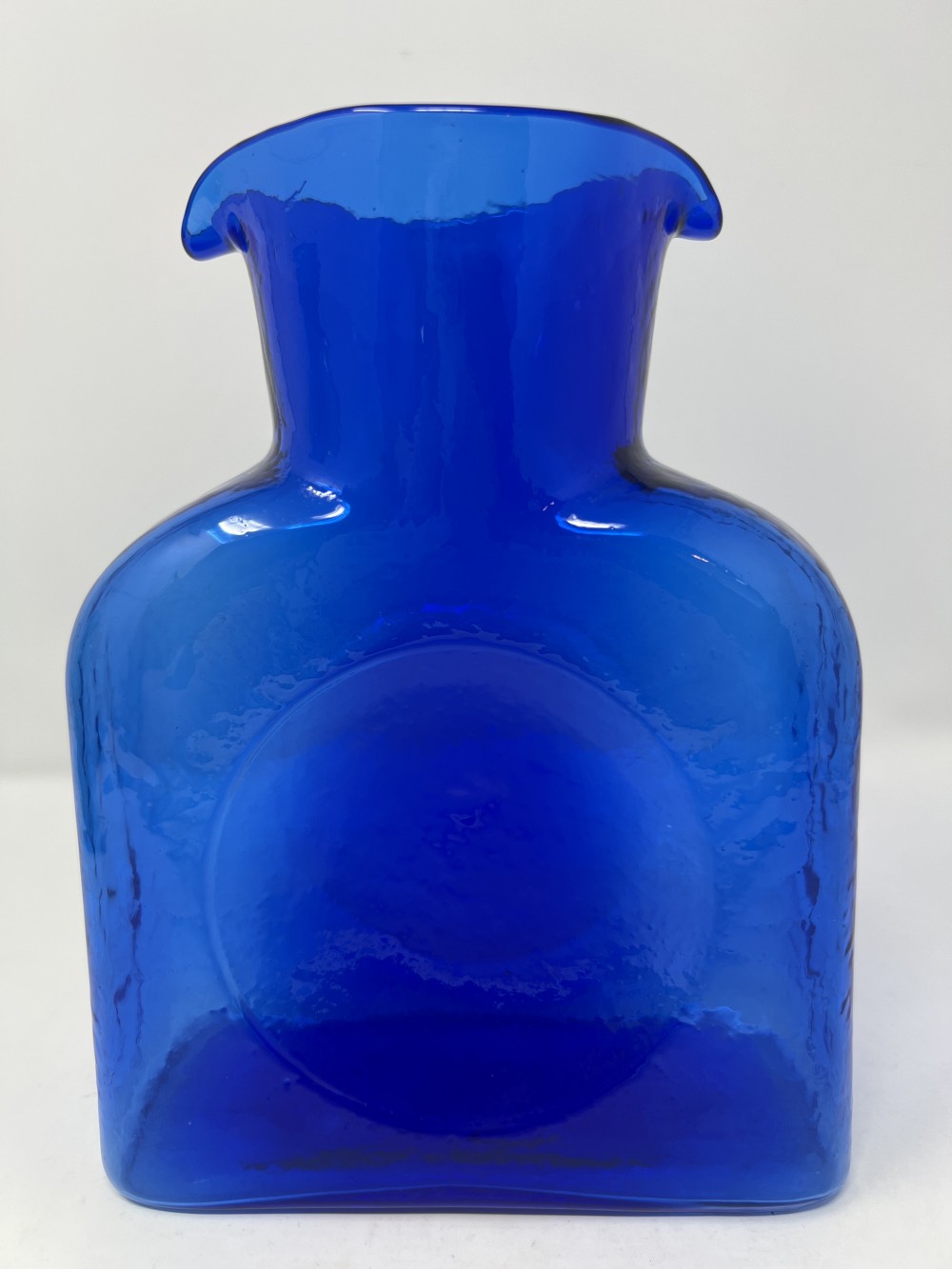 Blenko Cobalt Blue Handblown Water Bottle