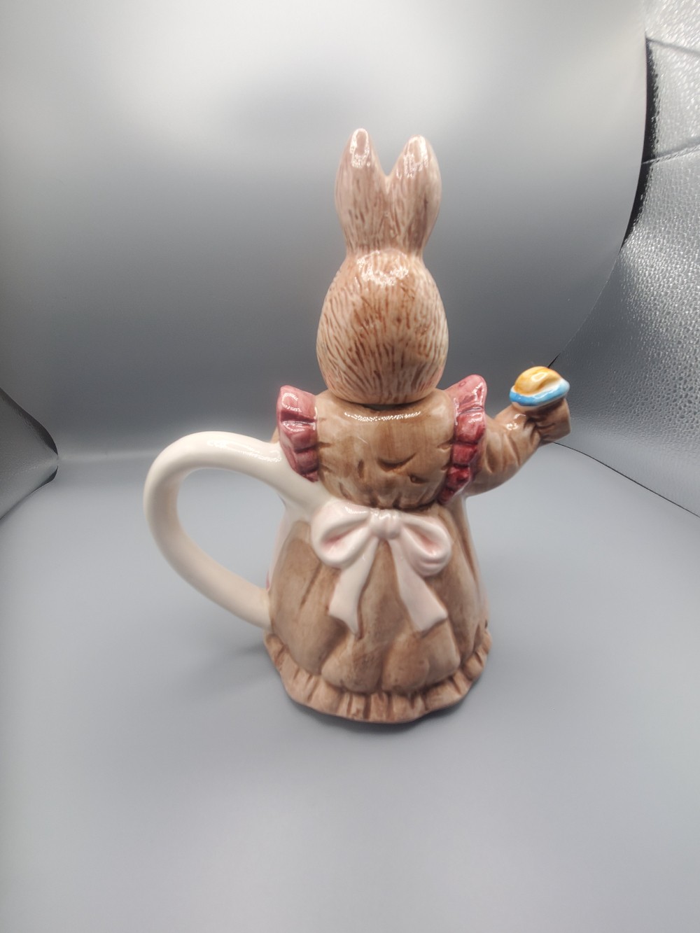 Vintage Albert Price Cozy Mama Ceramic Rabbit Teapot