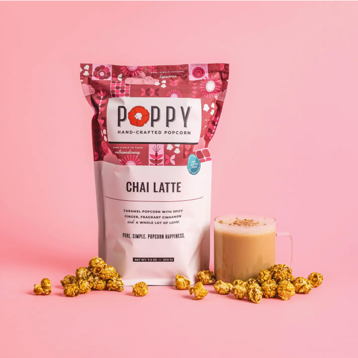 NEW!  Poppy Hand-crafted Popcorn:  Chai Latte
