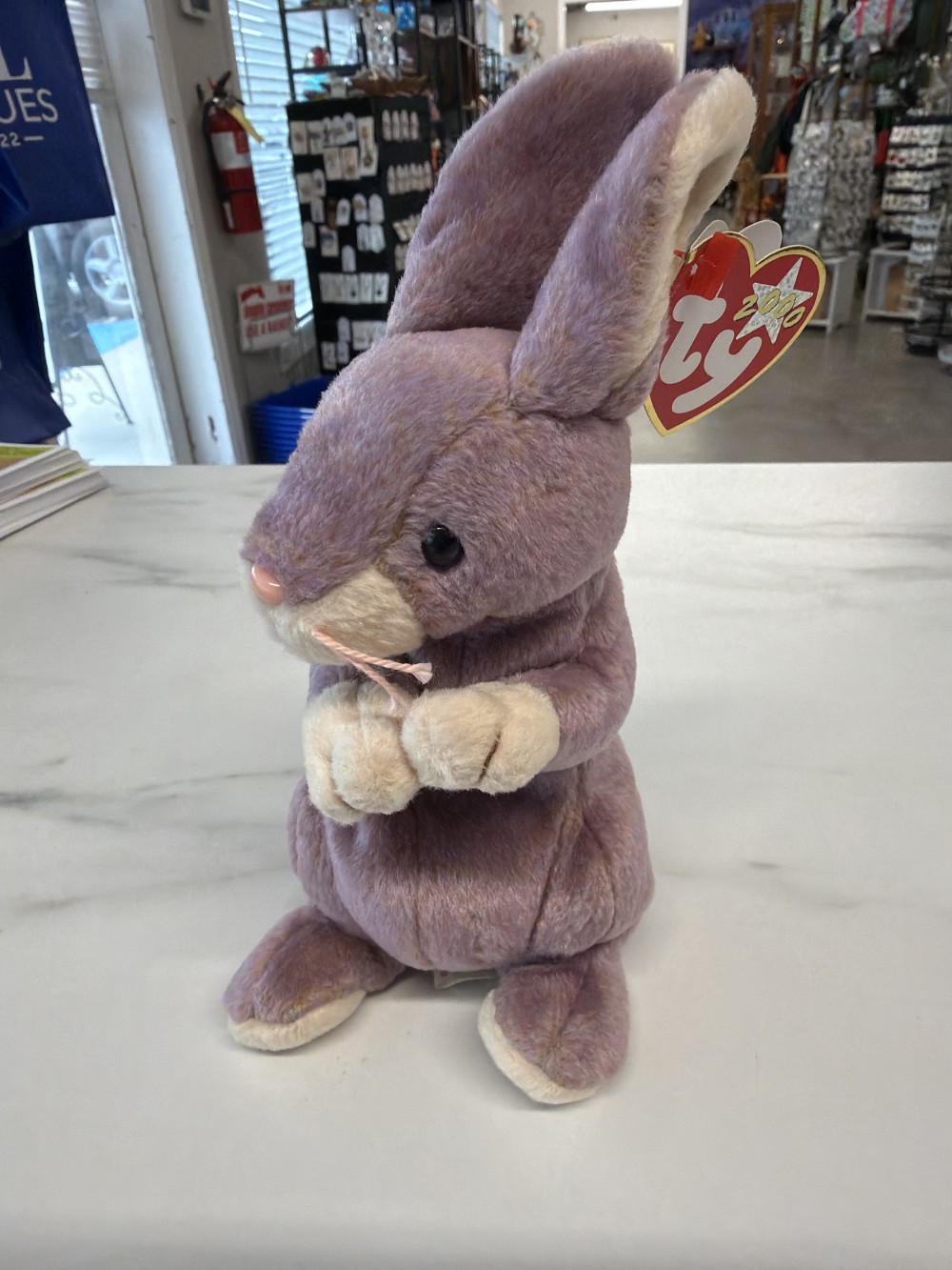 Retired TY beanie baby “Springy” the bunny 2000 with tag errors