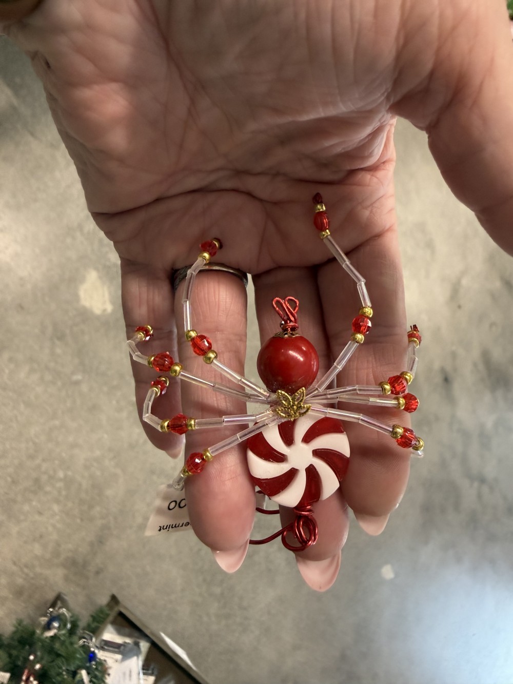 Christmas Spider - Red Peppermint