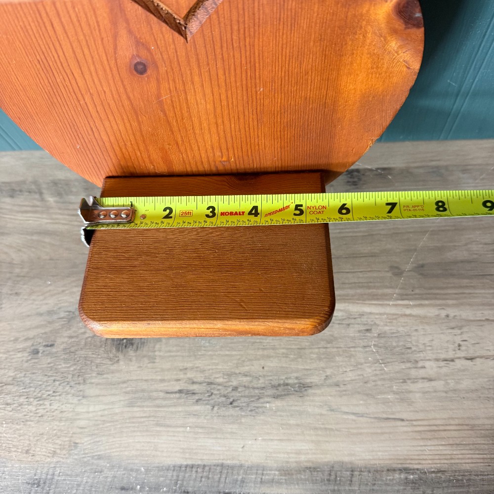 Wood Triple Heart Wall Shelf