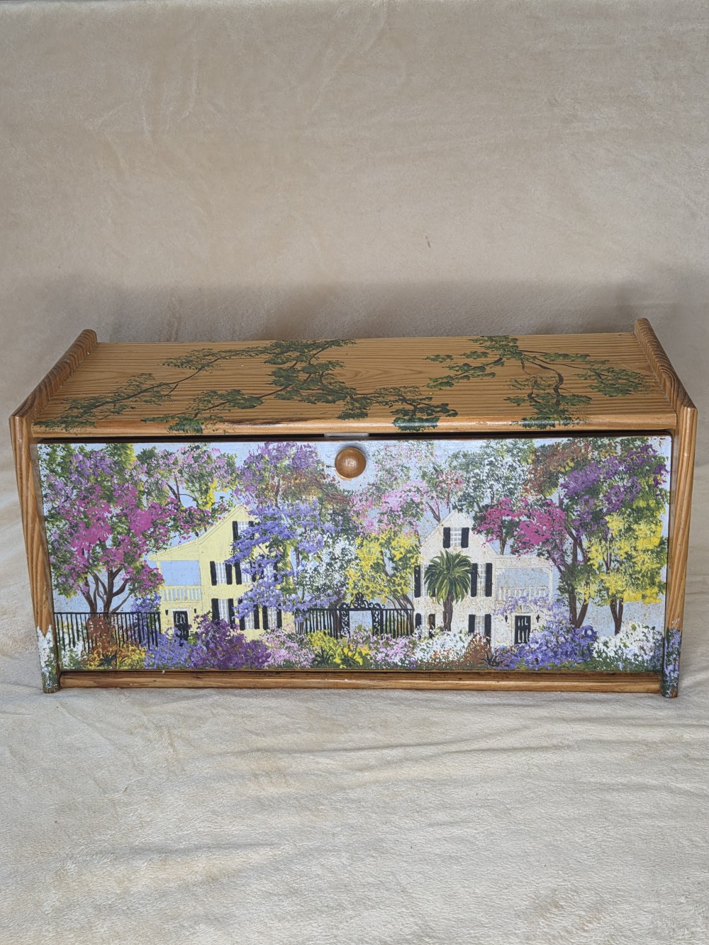 Handpainted, Signed Bread Box