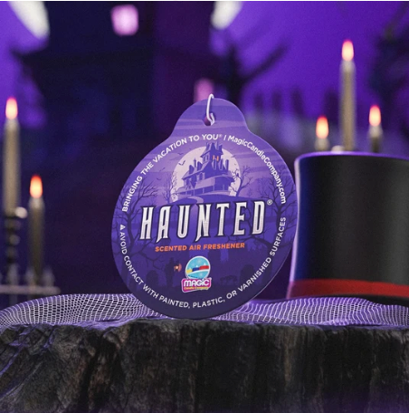 NEW!  Magic Candle Company car freshener:  Haunted Mansion