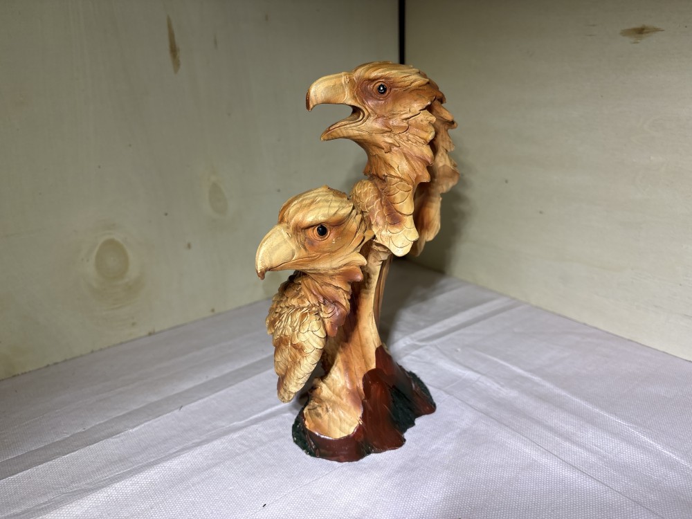American Bald Eagle Head Resin Figurine - ~9