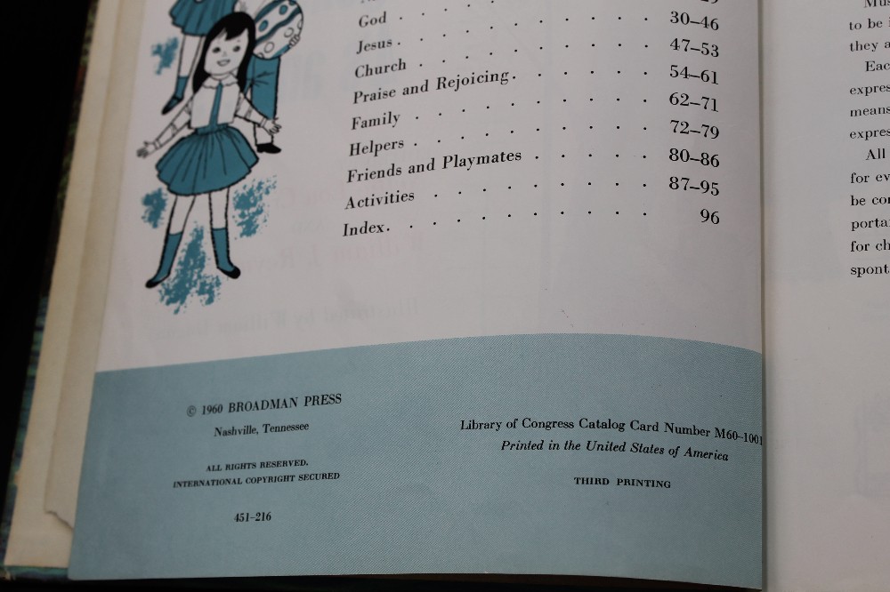 Vtg 1960 SONGS FOR 4'S AND 4'S childrens music book