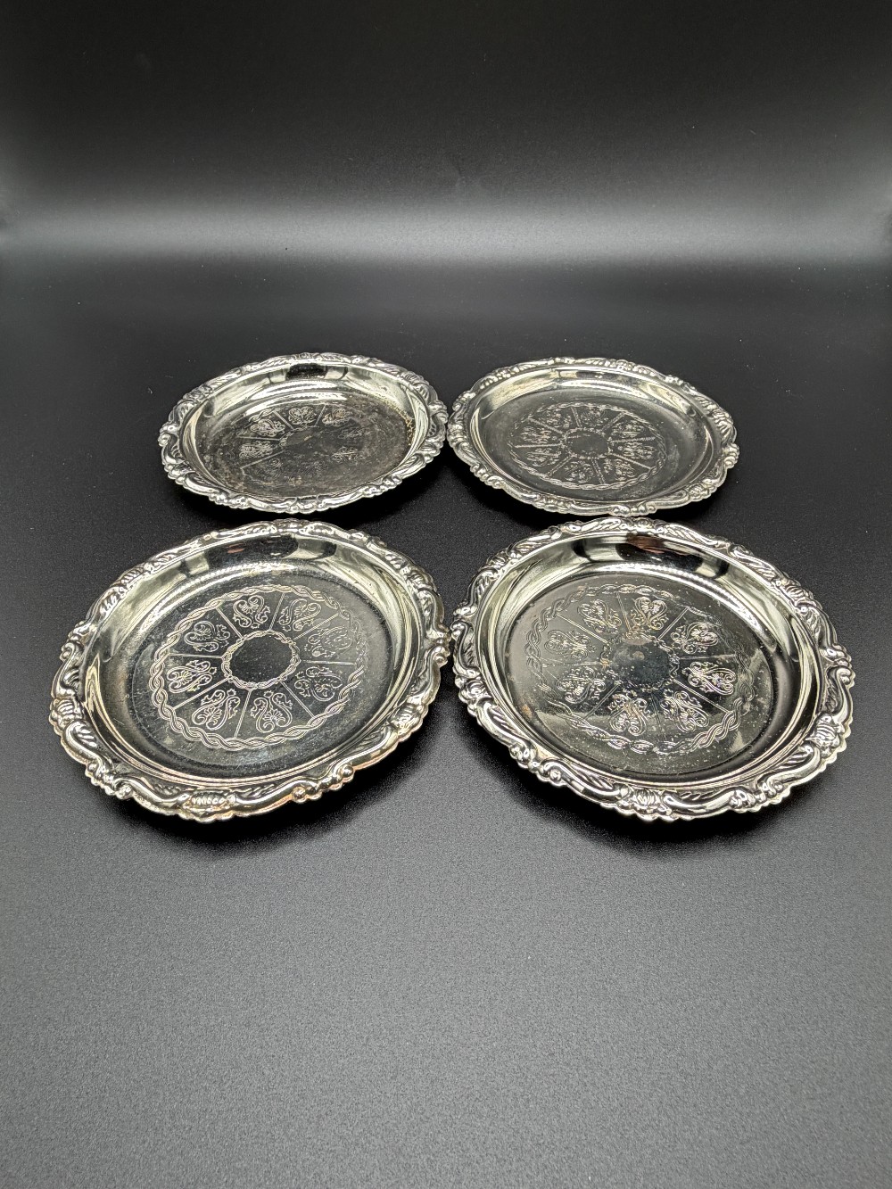 Silverplate Coaster Set of 4