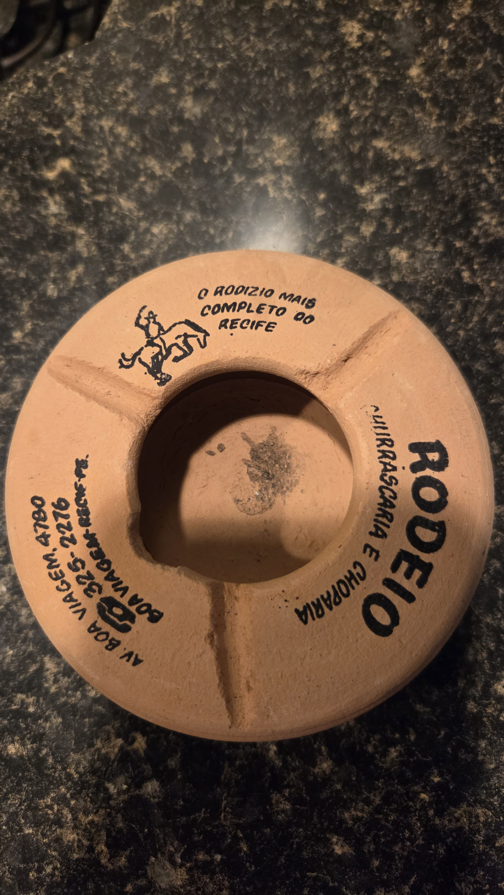 DO-1870 vtg Brazil souvenir ashtray