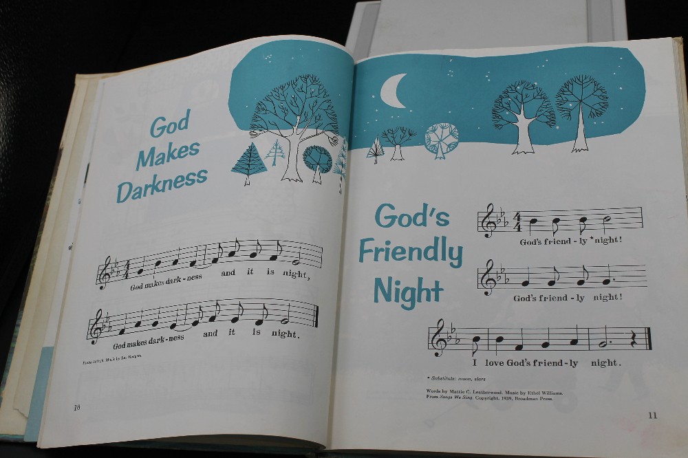 Vtg 1960 SONGS FOR 4'S AND 4'S childrens music book