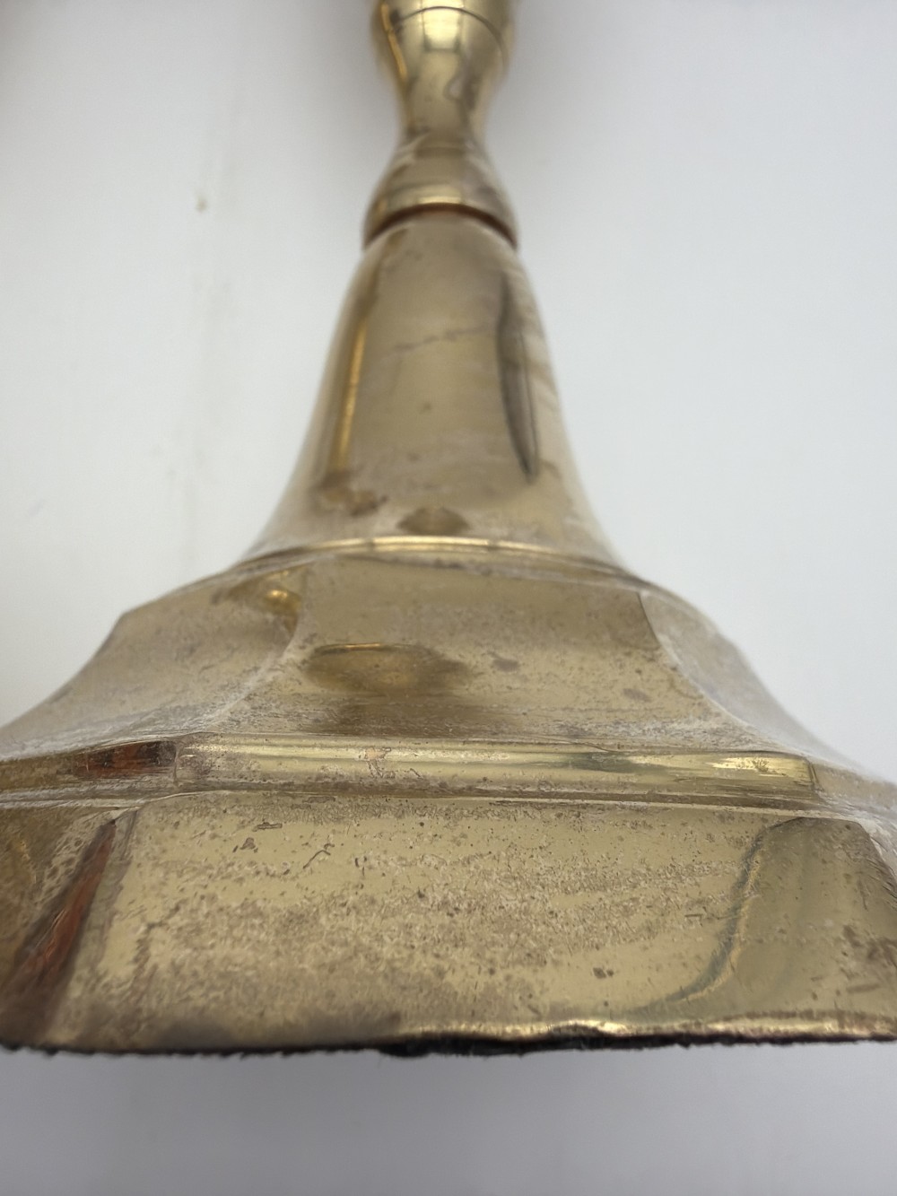 AS IS Pair Brass Candlesticks Bases