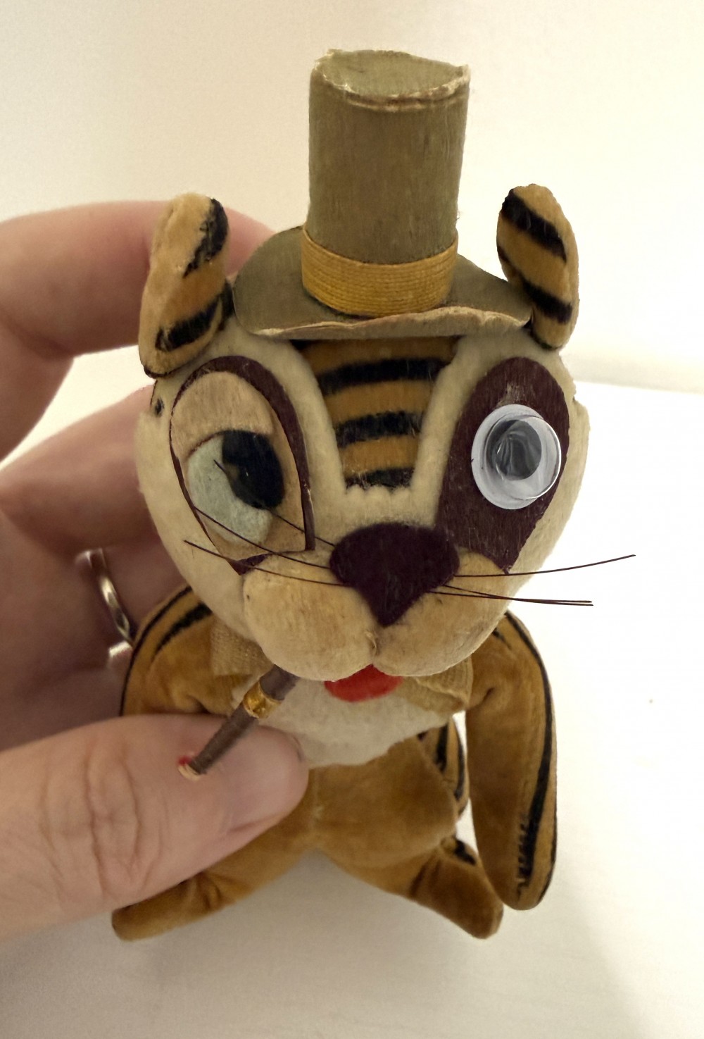 Vintage tiger plush toy