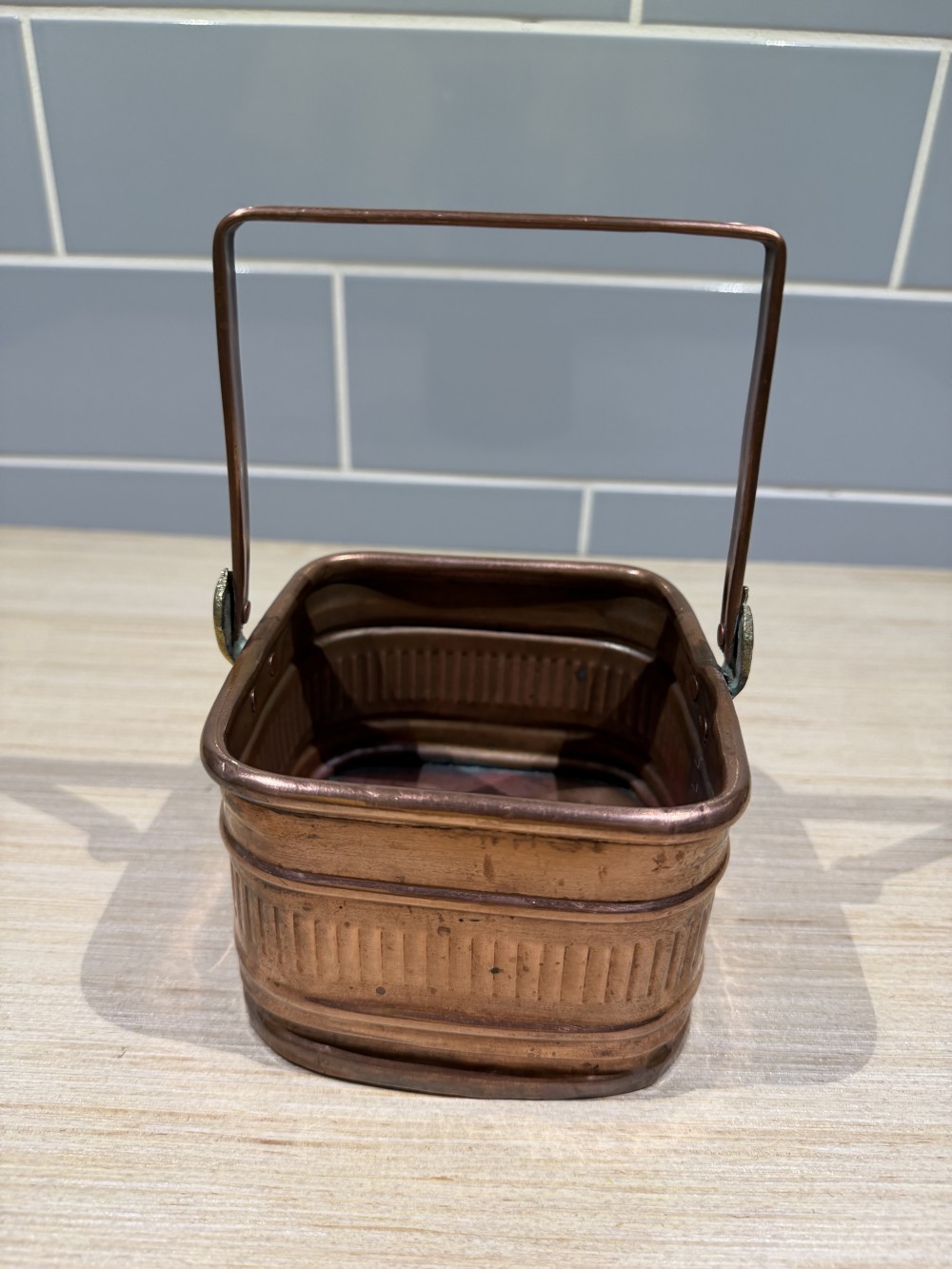 Vintage Copper Basket