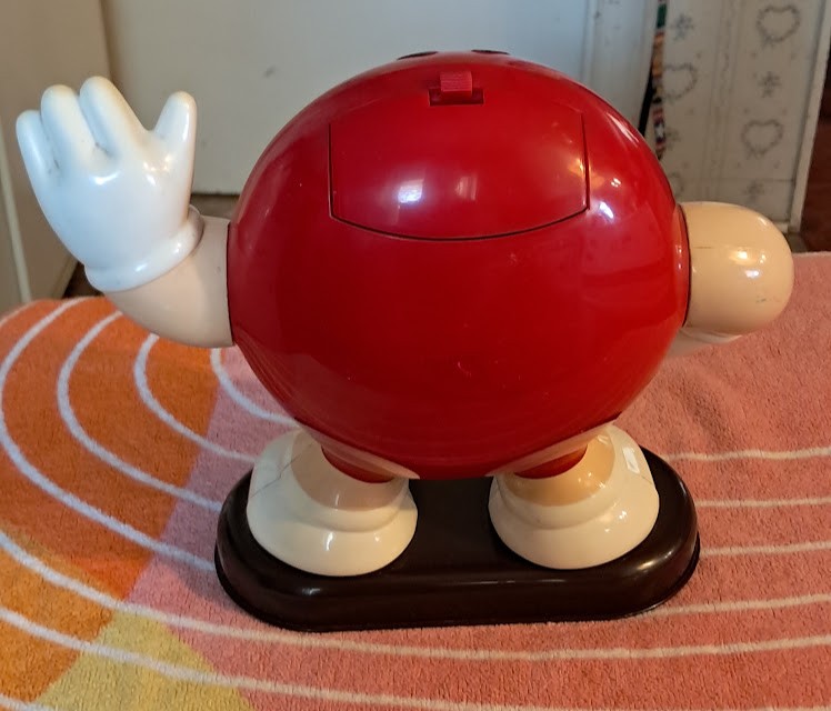 Red Waving M&M Candy Dispenser