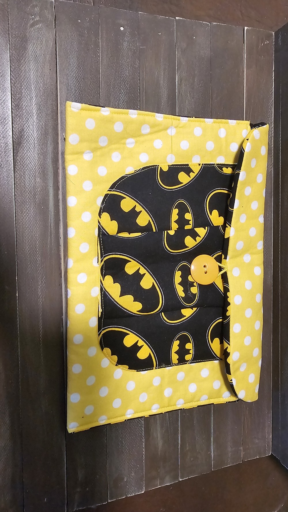Handmade batman clutch/ diaper clutch