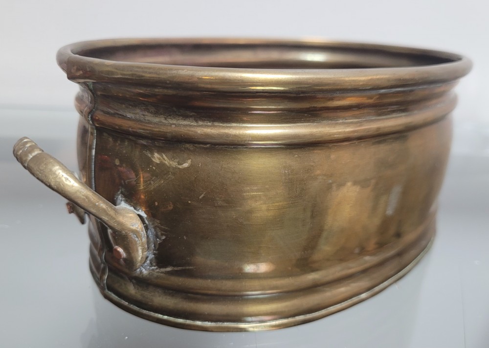 VTG Solid brass oval planter