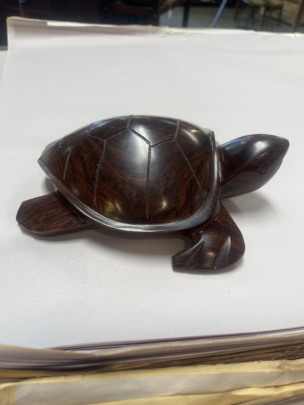 Vtg handcarved Ironwood sea turtle