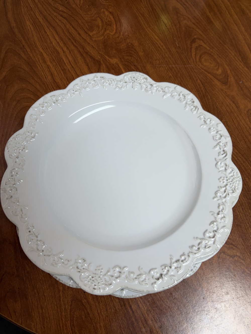 Set of 4 Simply Shabby Chic Chateau Dinner Plates