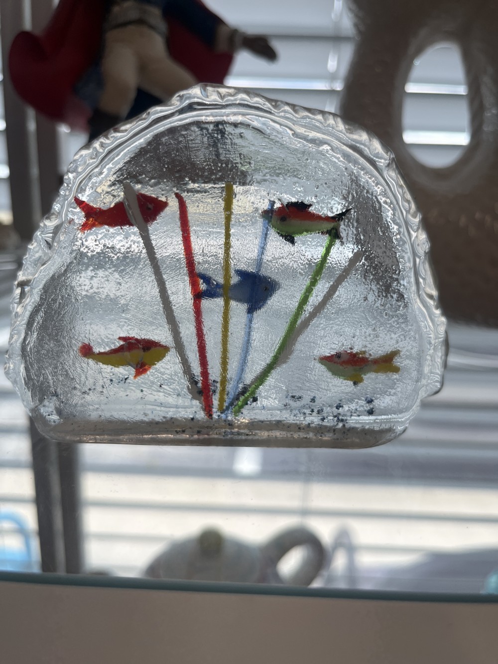 Murano style art glass paperweight