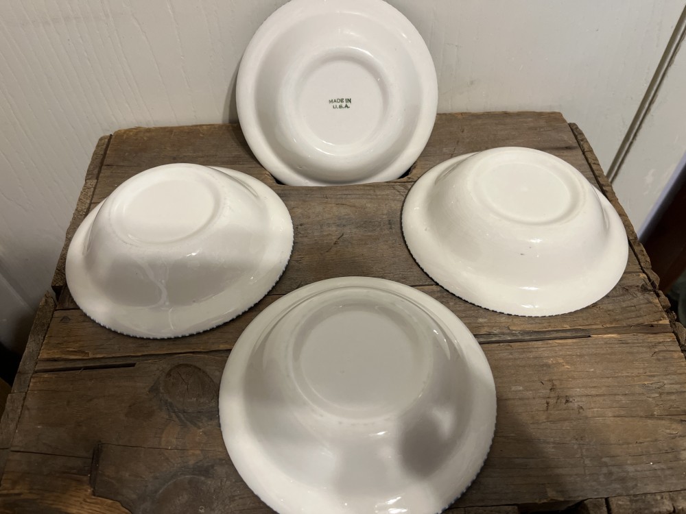 Vtg Currier & Ives Berry Bowl
