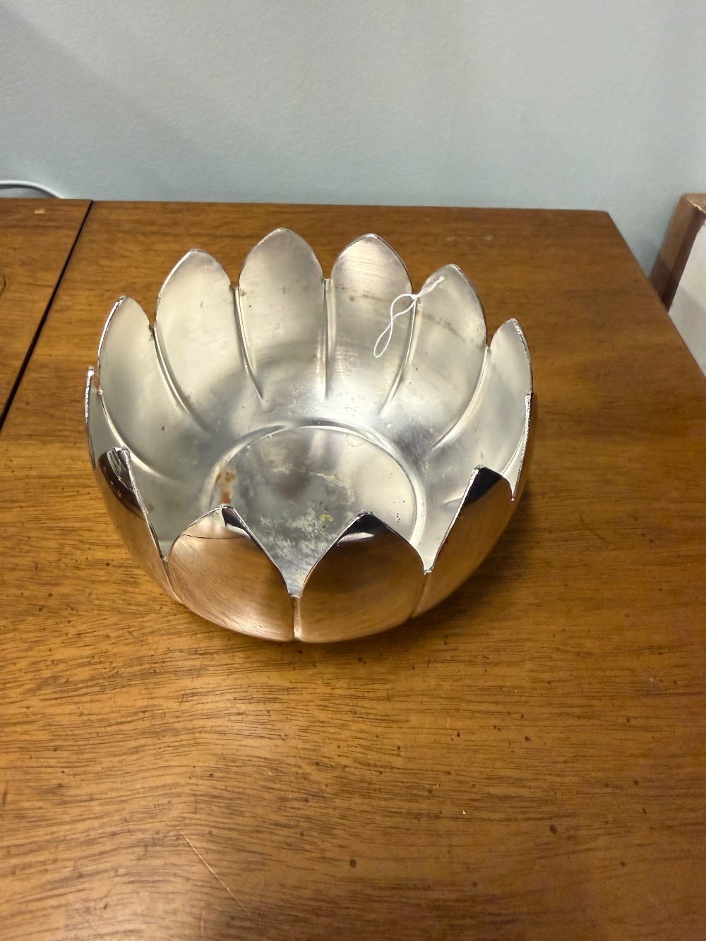 Leonard Silver Plate Louts Water Lily Bowl 1950s