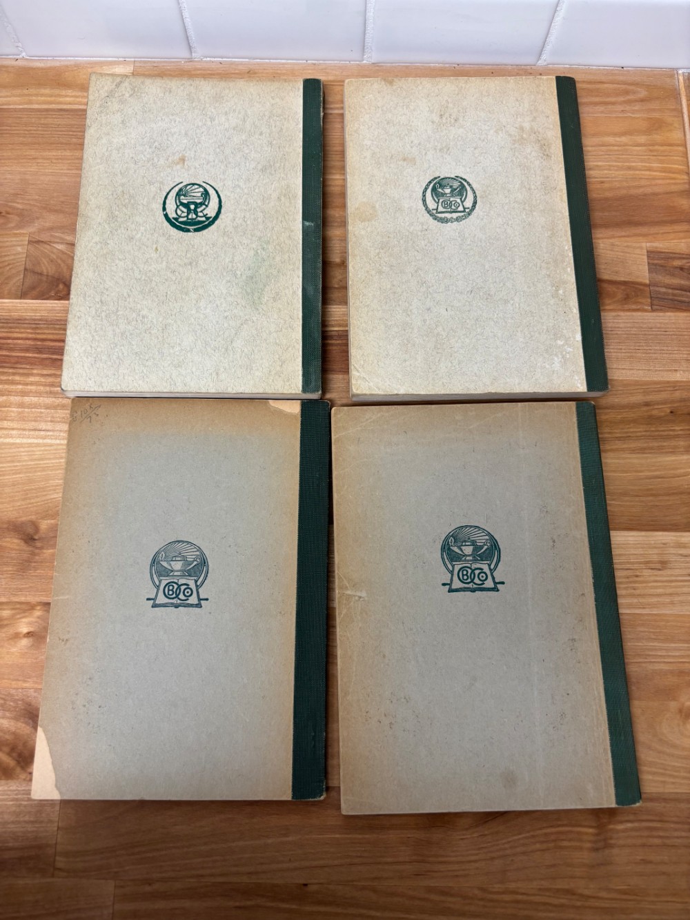 Book Set Antiquarian Oxford Review Series English Grammar Literature Algebra Spanish Paperbacks (1925–1933)