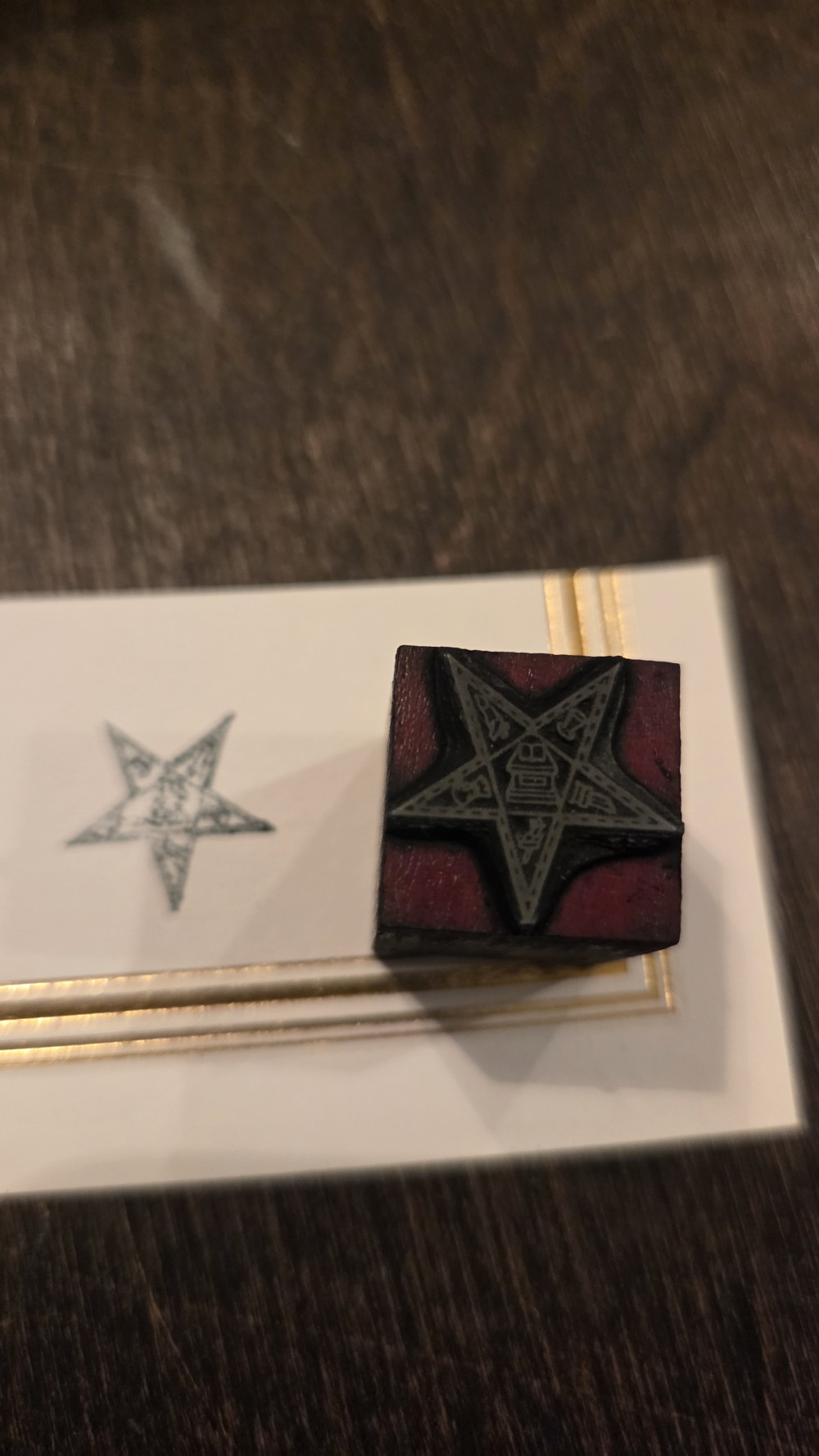 DO-1823  printing block Eastern Star