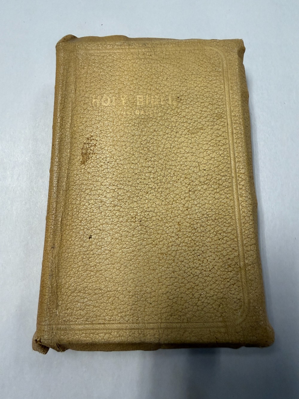 Holy Bible KJV White Leather Softcover 1940s-1950s