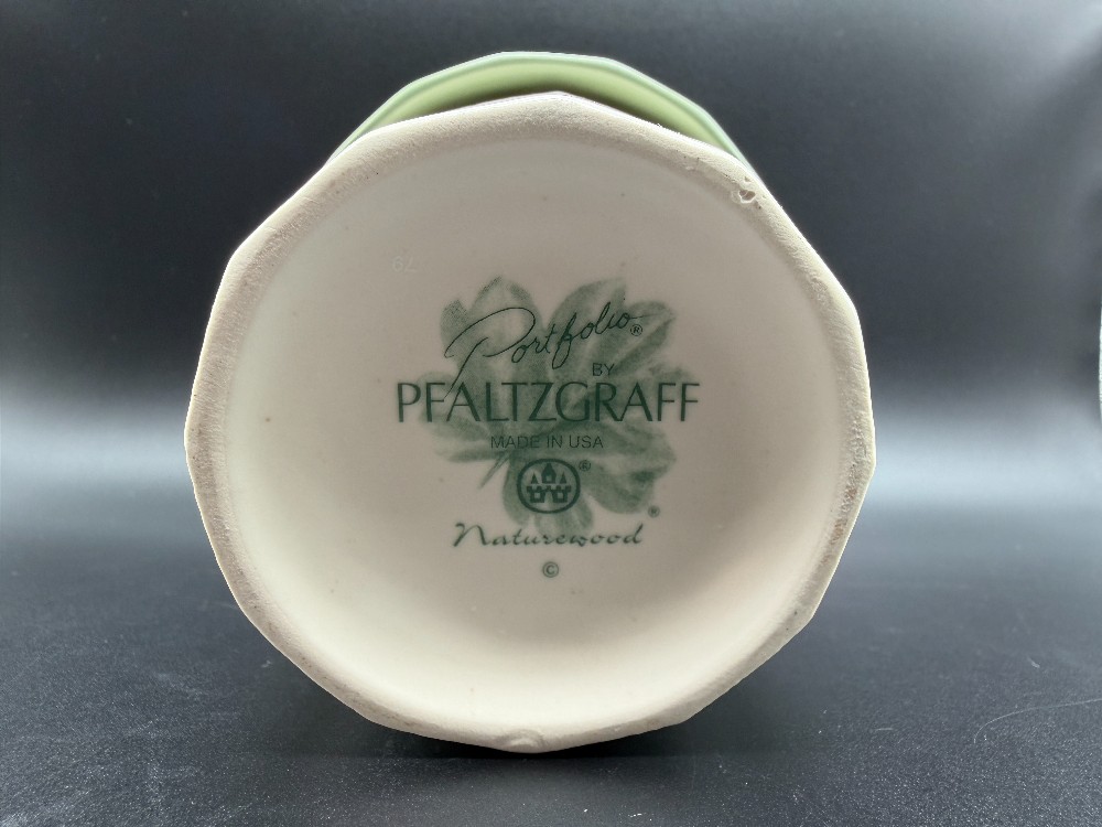 Pfaltzgraff Naturewood Birdhouse Utensil Holder Crock Vase Vintage