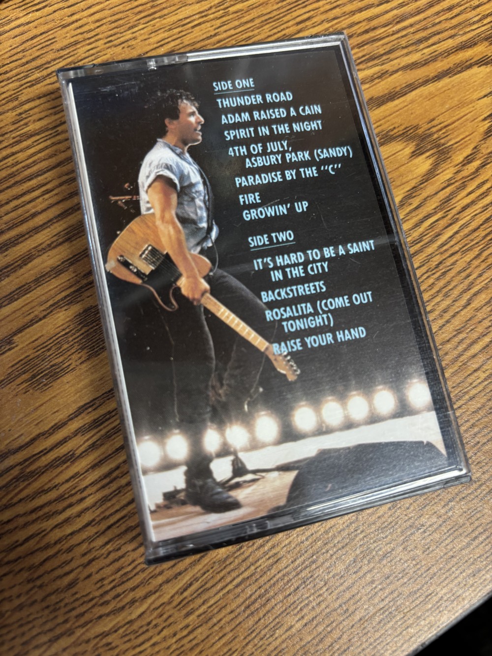 Bruce Springsteen LIVE Cassette Tape