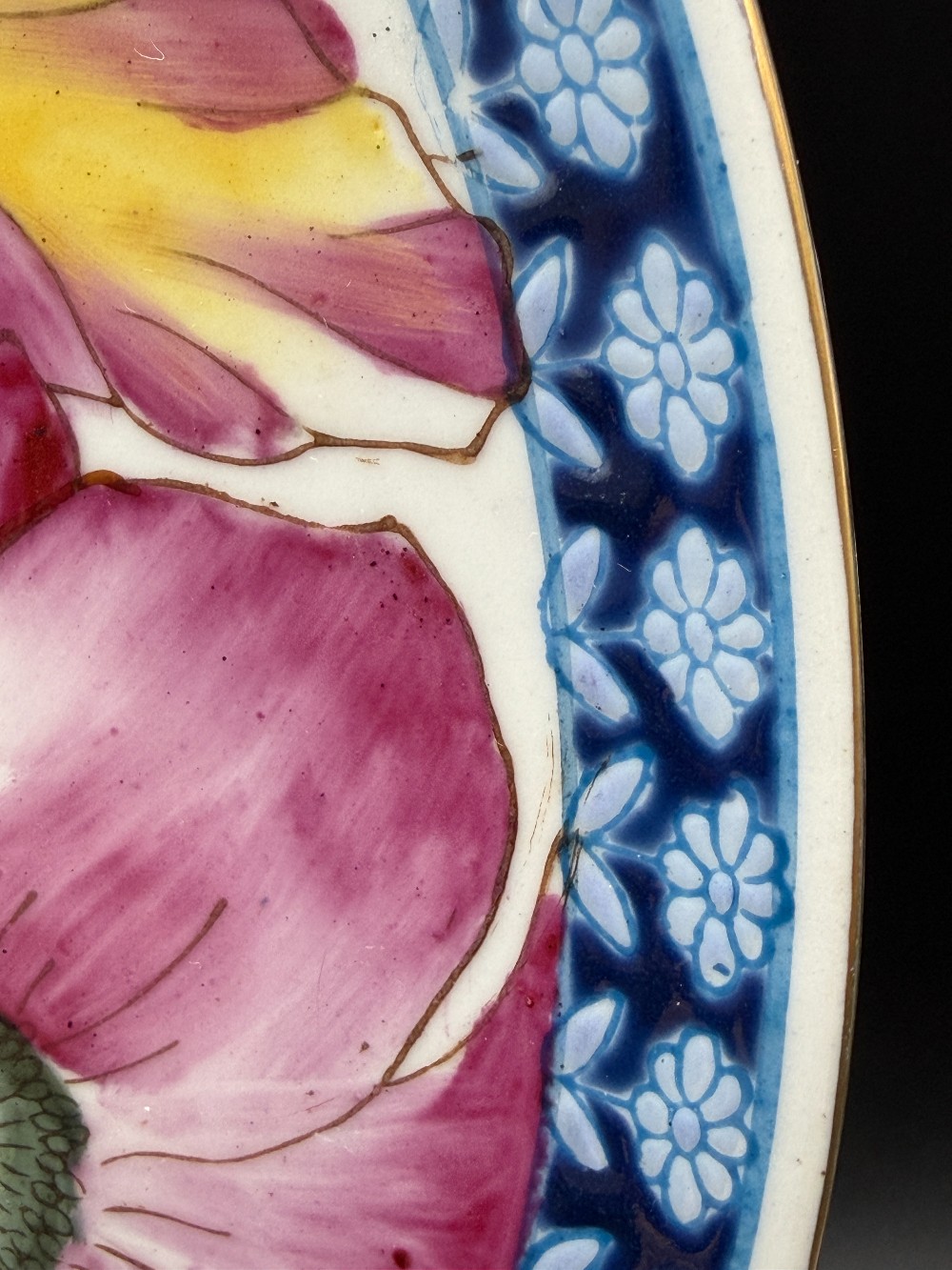 Vintage Oriental Accent Chinoiserie Ginger Jar Decorative Plate