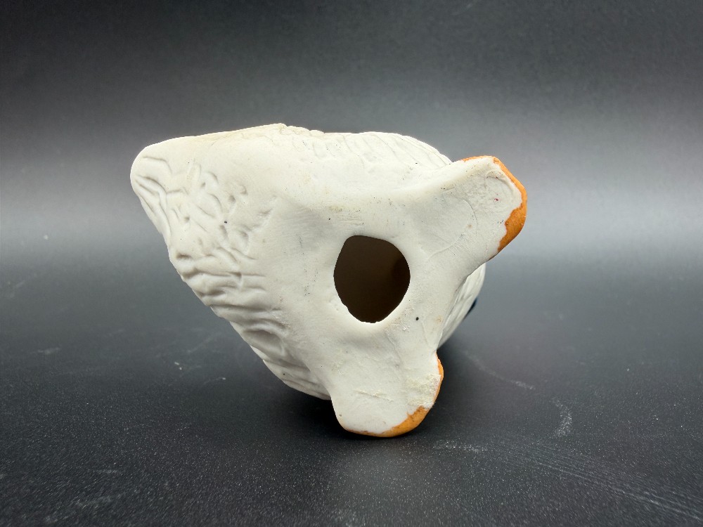 1980s Ceramic Bisque Goose Figurine