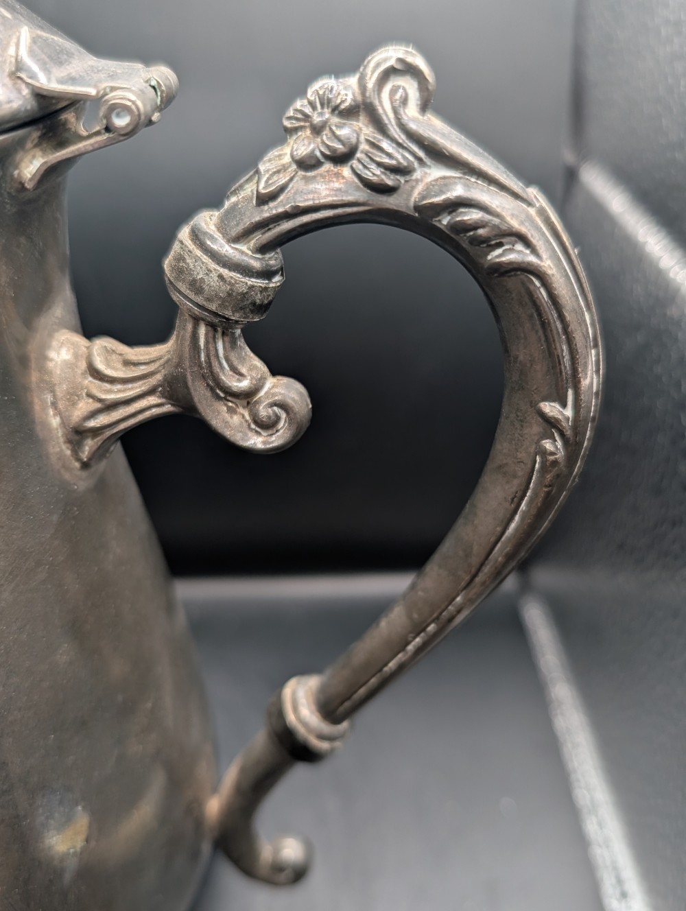 Vintage silver plated teapot