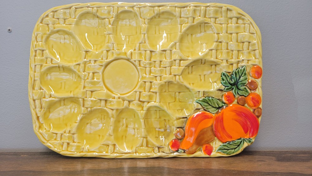 Vtg Deviled Egg Tray