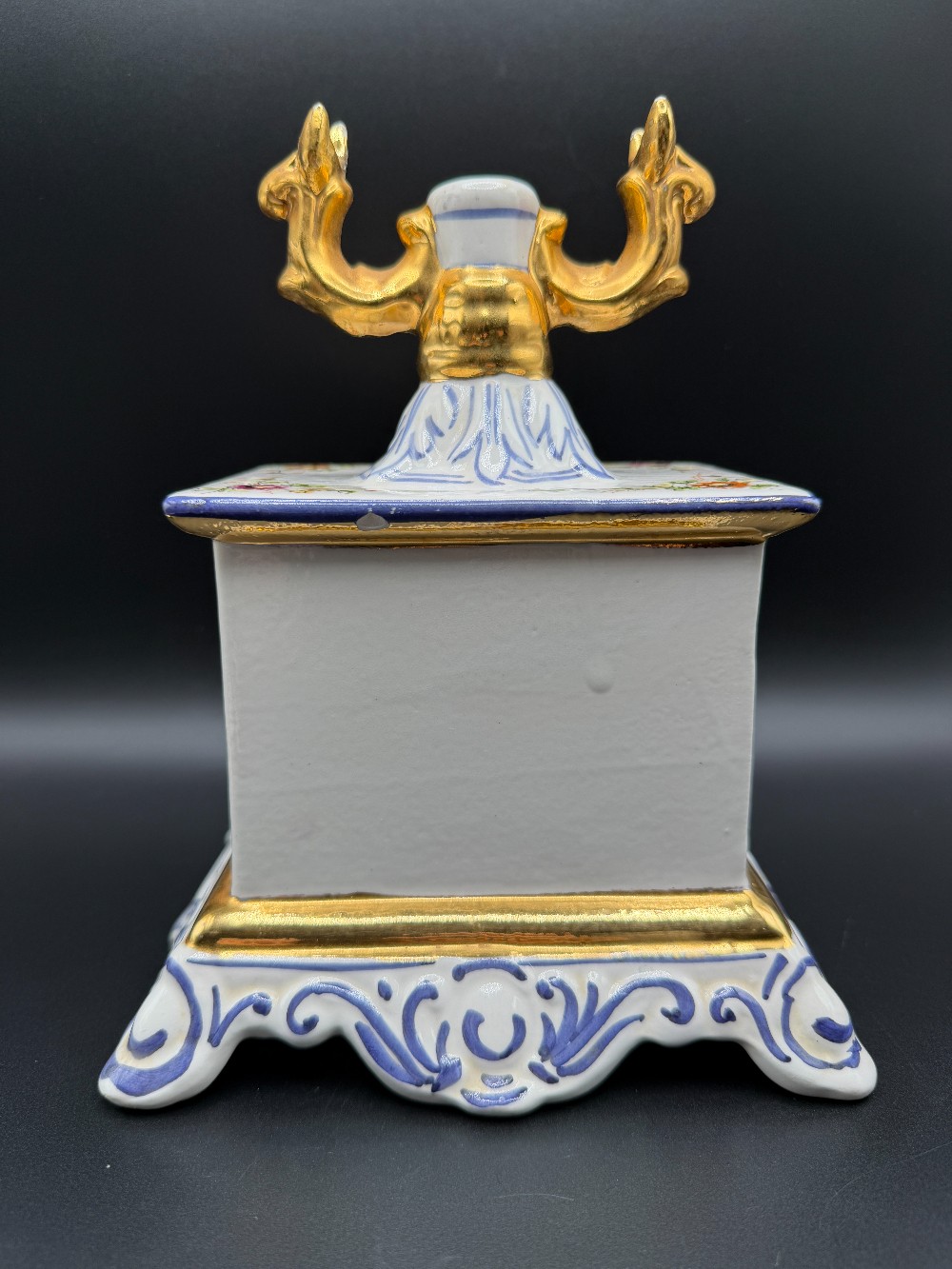 Vintage 1969 Cesare Italian Ceramic French Telephone Liquor Decanter - As Is