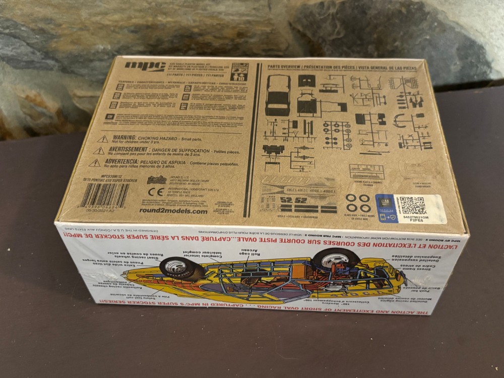 Model Car Kit MPC 1970 Pontiac GTO Super Stocker 1/25 Scale Sealed Retro Deluxe