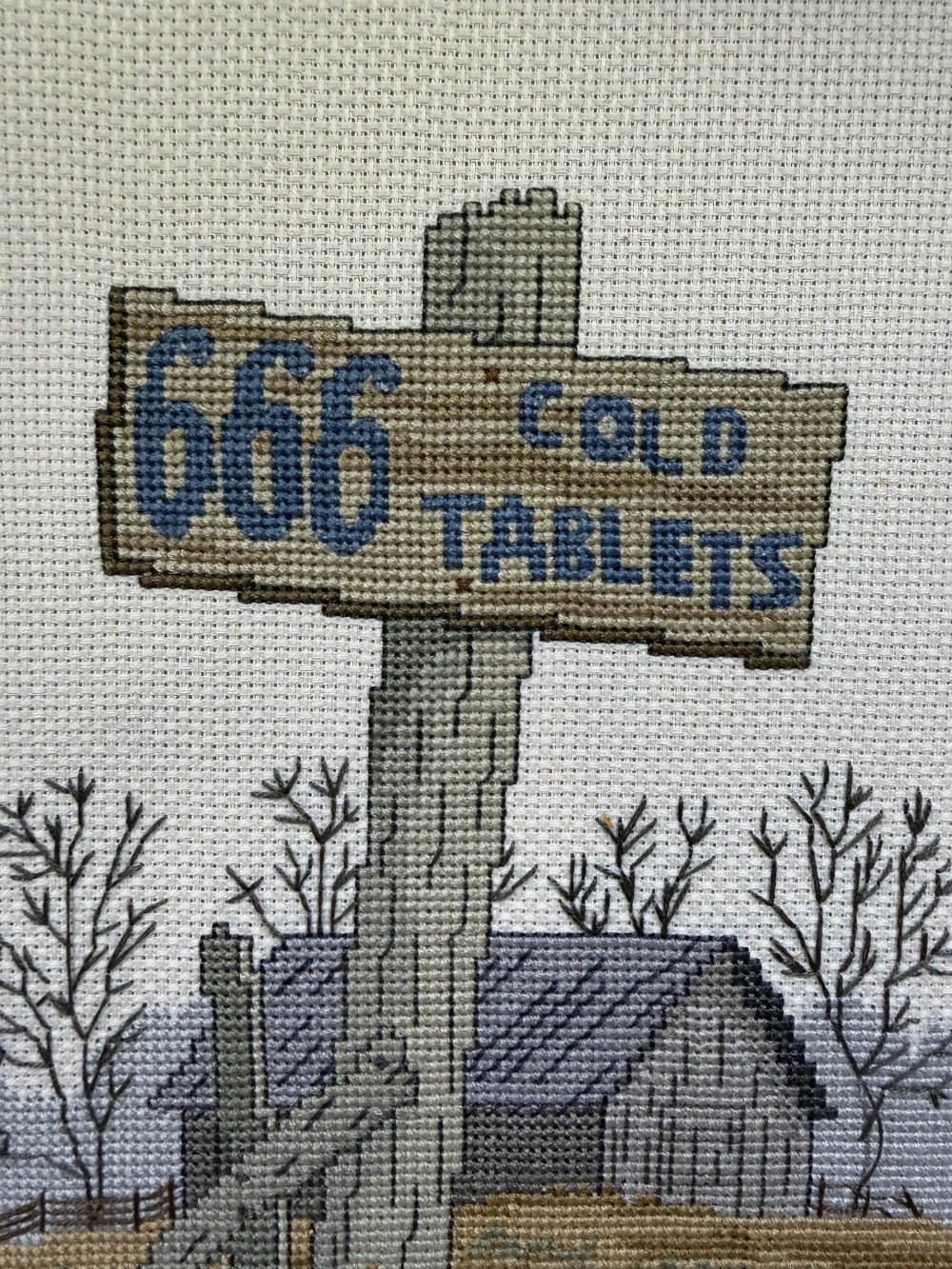 Jim Harrison 666 Cross Stitch (No Glass)
