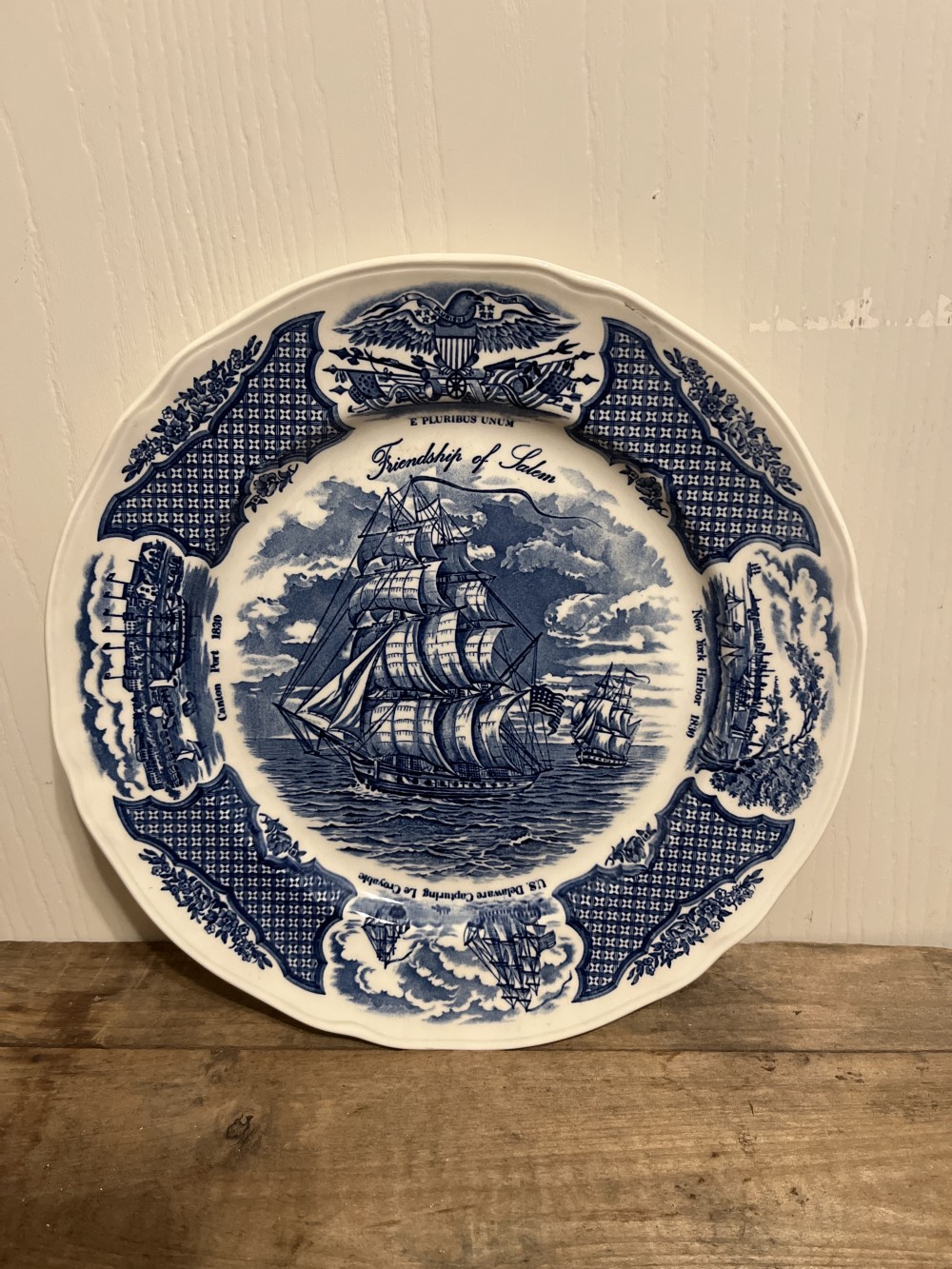 6 Vtg Meakin “Friendship …” plates